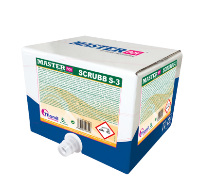 MASTER-BOX Scrubb S-3, 5 litros: Produto de limpeza alcalino para auto-lavadoras  I THOMIL