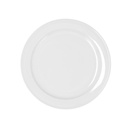 Prato raso branco de 24 cm, Linha GLACIAL ALA ESTRCH