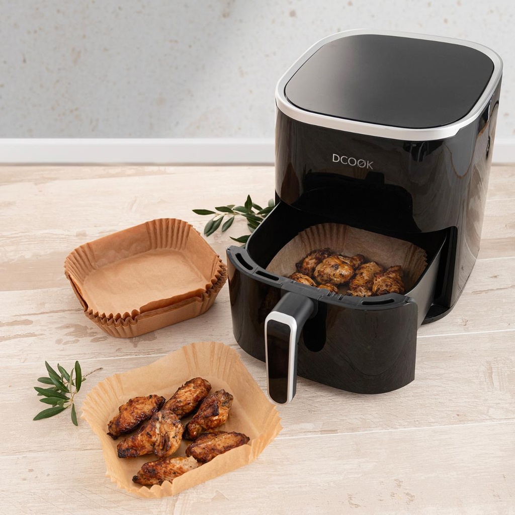 Cesto em papel para Air Fryer I 20x4,5 cm (50 Folhas) I QUID