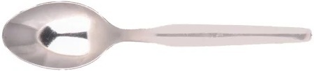 Colher de mesa em inox liso, linha modelo II