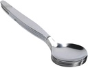 Colher de sobremesa em inox liso, linha modelo II