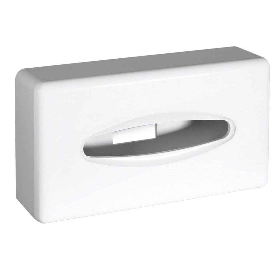 Dispensador para lenços de faciais em ABS, Branco