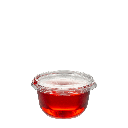 Taça de sobremesa em PC com tampa 230 ml + TP, Ecovalor incluído, caixa 1000 unidades
