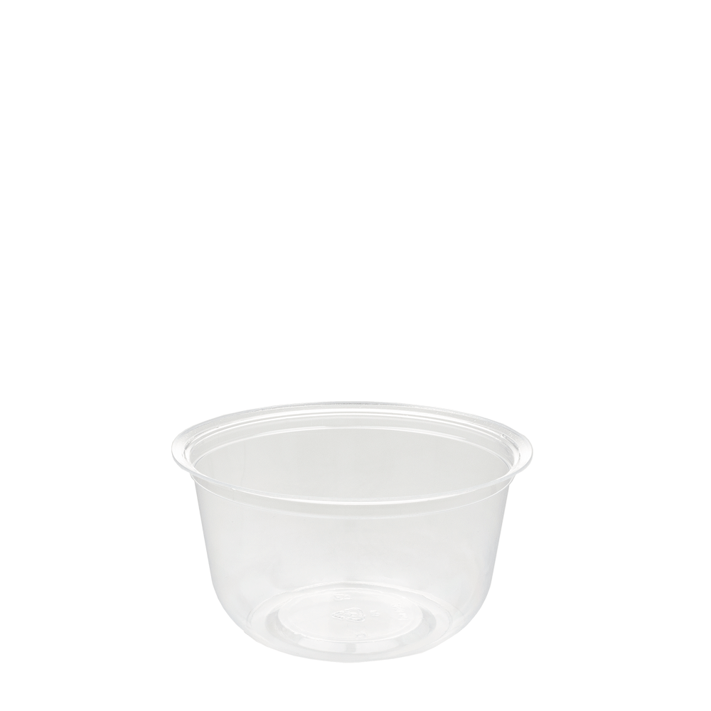Taça de sobremesa em PC com tampa 230 ml + TP, Ecovalor incluído, caixa 1000 unidades