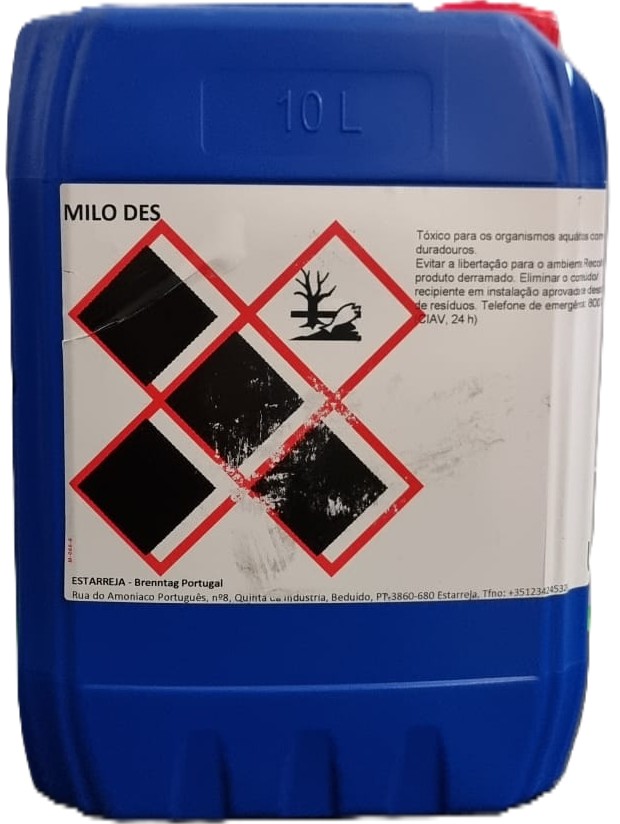 MILO DES, 10 kg: Detergente liquido higienizante para lavagem e desinfeção de mãos I BRENNTAG
