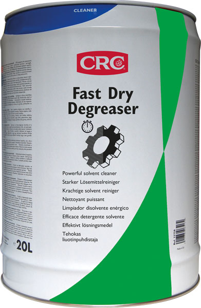 Fast Dry Degreaser, 5Litros: Produto de limpeza solvente com baixo ponto de inflamação para contaminantes pesados em peças mecânicas I CRC