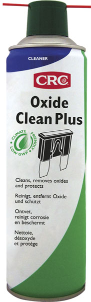 Oxide Clean Plus 250Ml: Produto limpeza e lubrificante elétrico 2 em 1 não inflamável para contatos sujeitos a movimento ou localizados em ambientes húmidos I CRC
