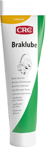 Braklube 100ml : Pasta lubrificante p/ sistemas de travagem e peças de travão I CRC