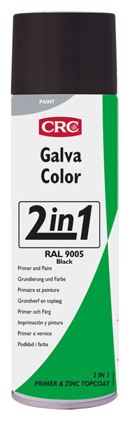 Galvacolor 9005 500ml: Primário de fosfato de zinco 2 em 1 e tinta semibrilhante I CRC