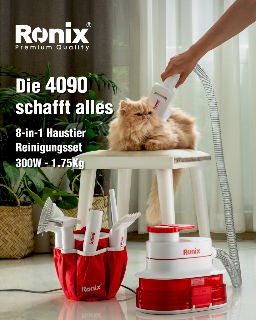 Aspirador de limpeza para animais de estimação I Modelo 4090 I Ronix