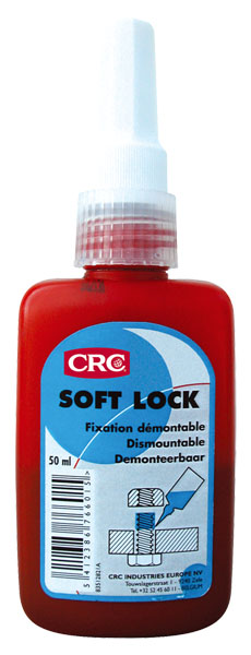 Soft Lock 50ml: Cola resistência média p/ bloquear roscas temporáriamente I CRC