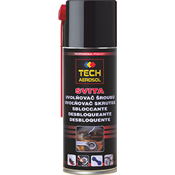 Spray desbloqueador atiferrugem "SVITA", 400 ml: Limpa, desbloqueia, dissolve ferrugens, lubrifica, protege e  repele a água I Caixa: 12 unidades I TECH (cópia)