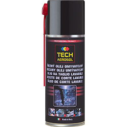Spray óleo de corte, 400 ml: roduto de dupla acção: refrigerante e lubrificante. Útil para furar, cortar, roscar, trabalhar tubos e estampar I Caixa: 12 unidades I TECH