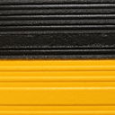 Tapete antifadiga I Cor: amarelo e preto I Dimensão: rolo 91 cm x 18,3 m I NOTRAX