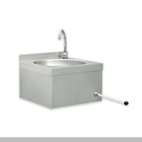Lava mãos em inox de joelho com misturadora I Modelo: PL40QF250
