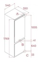 Frigorífico combinado de encastre TEKA I Modelo: RBF 73380 FI I Classe E