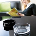 Cinzeiro em vidro transparente I medida: 10,7 cm I modelo: Apilable Luminarc