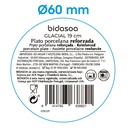 Prato de sobremesa 19 cm em porcelana, Linha GLACIAL Aba larga - BIDASOA