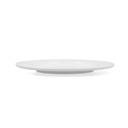 Prato de sobremesa 19 cm em porcelana, Linha GLACIAL Aba larga - BIDASOA