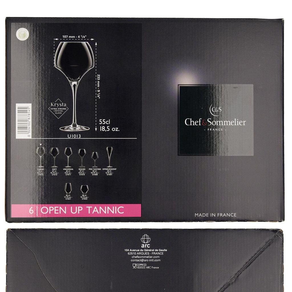 Cálice em vidro, linha: OPEN UP, capacidade 55 cl I CHEF&SOMMELIER