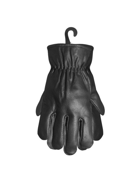 Luva de pele hydro , forro de inverno I pack 12 unid cX 60 pares I modelo: DORNEDA BLACK I SAFETOP