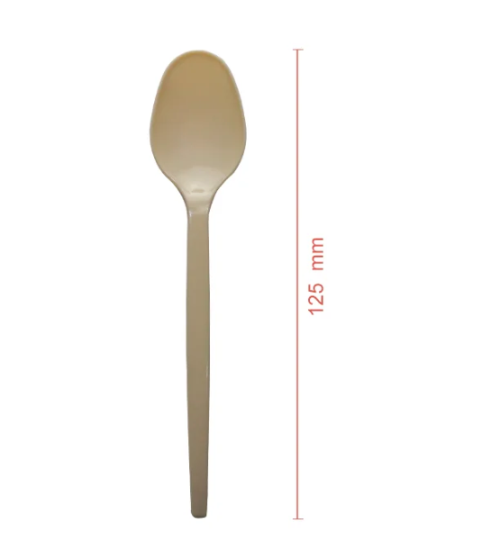 Colher de sobremesa em PS I medida: 12,5 cm (Pack de 250 unidades)