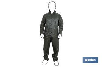 [IMP005010] Fato Impermeável em PVC / Polyester (Azul) - Tamanho L