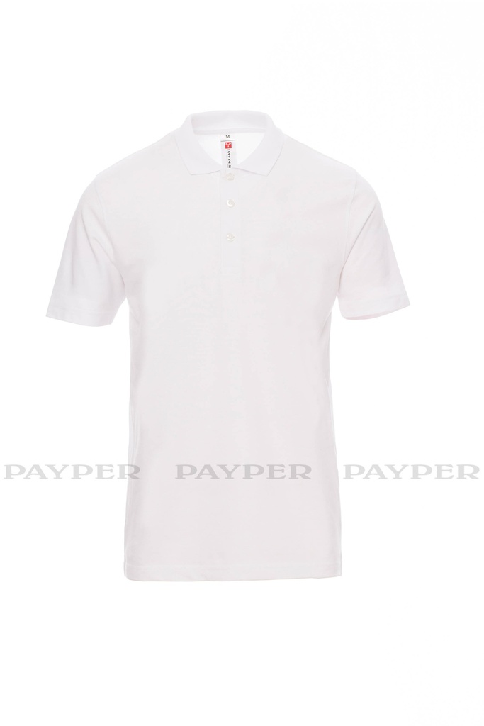 [PAYP0012312-000907-0305] Polo manga curta, 185gr I modelo: ROME I PAYPER (cópia) (WHITE 00000, XS)