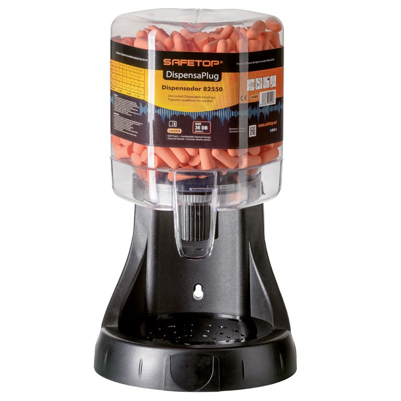 [SAFE0012755-82550] Dispensador tampões de proteção com 500 tampões I modelo: DISPENSADORS NR 37 DB I SAFETOP