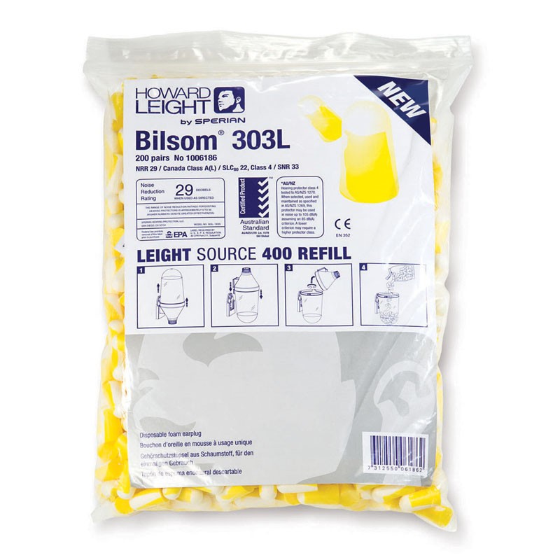 [SAFE0012758-82503] Saco de protetores auditivos I bolsa de 200 pares I I modelo: BILSON I SNR 32 DB I SAFETOP