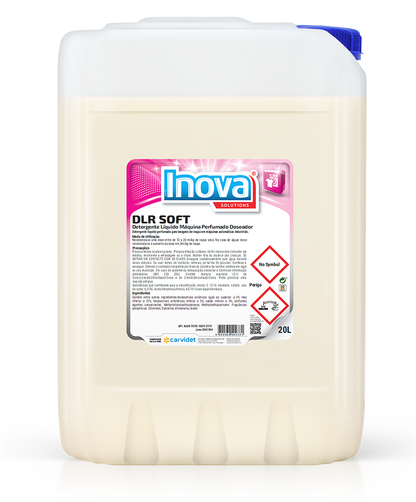 [CARV0012817-DGI432320] DLR SOFT, 20 litros: Detergente liquido perfumado máquina de lavar roupa I INOVA