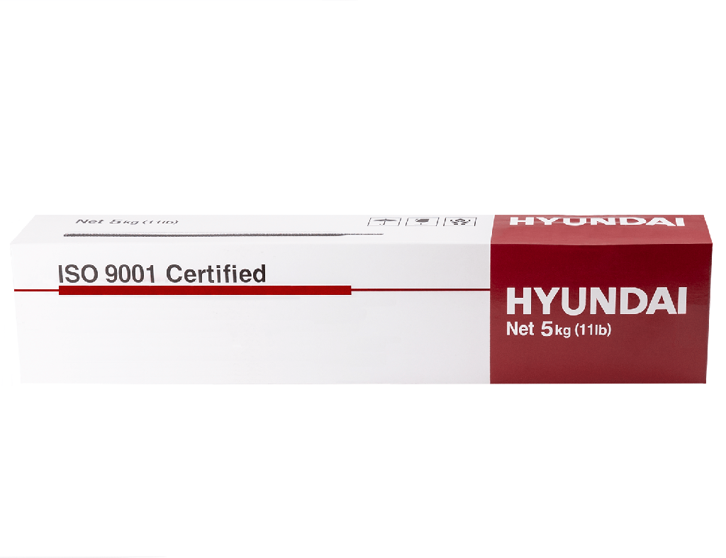 [HYUN0012866] Elétrodo revestido para soldadura de aço carbono I S-6013LF DE 2.60x350 I caixa: 5kg/245 unidades I HYUNDAI WELDING (cópia)