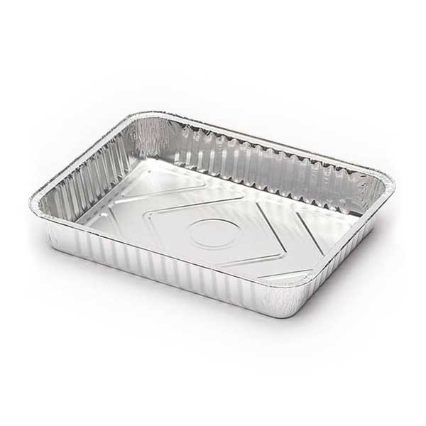 [P1217] Embalagem Alimentar Alumínio Rectangular TP15F I EM15F, 60my, 1420 ml + Tampas PE, caixa de 600 uni, pack 100 unidades (Preço unidade)