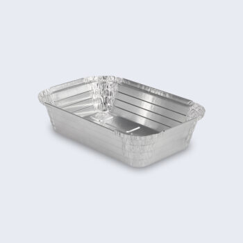 [P1218] Embalagem Alimentar Alumínio Rectangular TP16F I EM16F, 50 my, 1250 ml + Tampas PE, caixa de 800 uni, pack 100 unidades (Preço unidade)