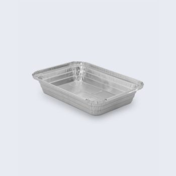 [P1219] Embalagem Alimentar Alumínio Rectangular TP16AF I EM16AF, 50my, 980 ml + Tampas PE, caixa de 900 uni, pack 100 unidades (Preço unidade)