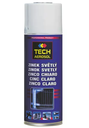 Spray de zinco claro, 400 ml: Galvanizante a frio, ideal para retocar peças zincadas e proteger peças soldadas ou maquinadas I Caixa: 12 unidades I TECH