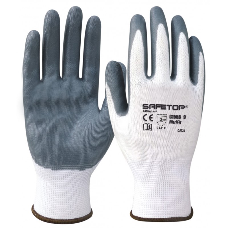 Luva sintetica em nitrilo  I pack 12 unid cx 120 pares I modelo: NITRIFIT PACK I SAFETOP