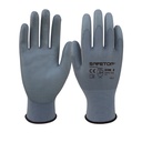 Luva poliuretano sintético I pack 12 unid cx 120 pares I modelo: FEATHER TASK I SAFETOP