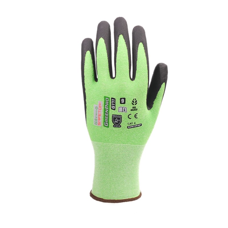 [SAFE13801-G171] Luva de base biológica, nylon reciclado  I pack 12 unid cx 120 pares I modelo: ECOPRO I SAFETOP