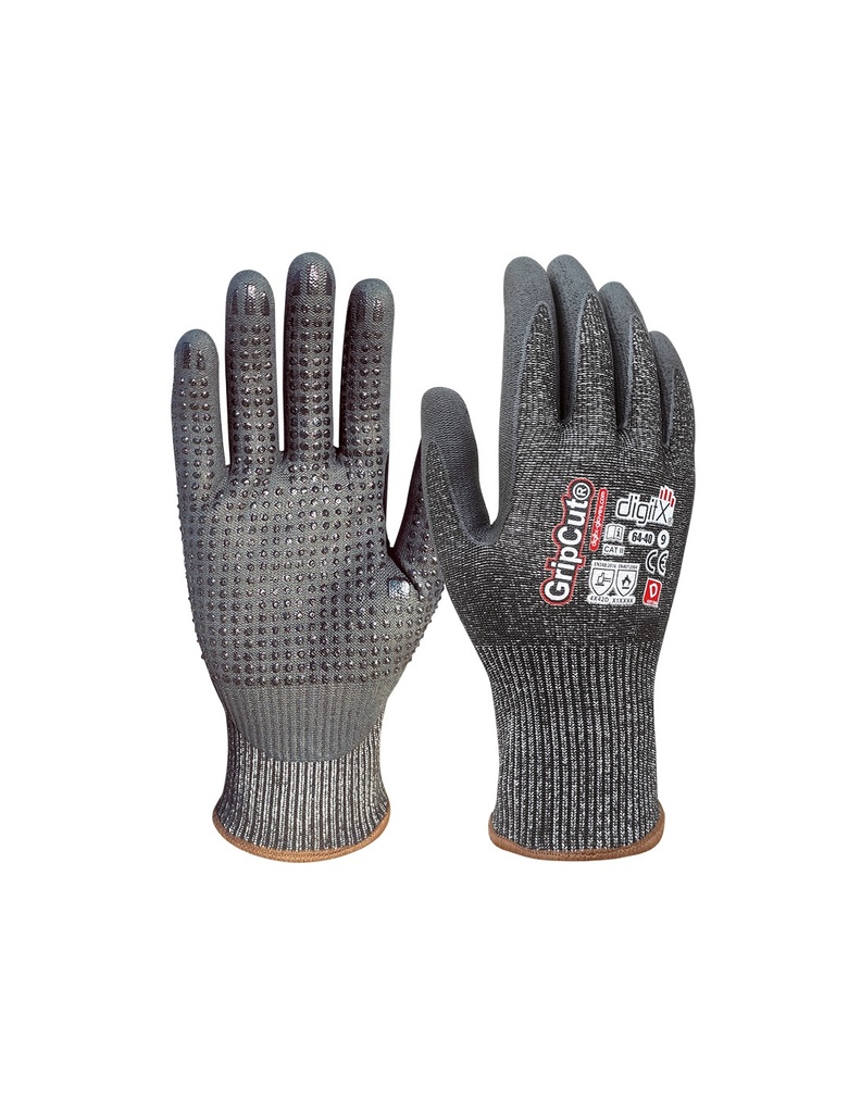 [SAFE14076-64-40] Luva  I anticorte D e térmica com pontos na palma I modelo: GRIP CUT I SAFETOP