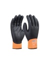 Luva antifrio nitrilo impermeável forro  I pack 12 unid cx 140 pares I modelo: SCANDILUX I SAFETOP