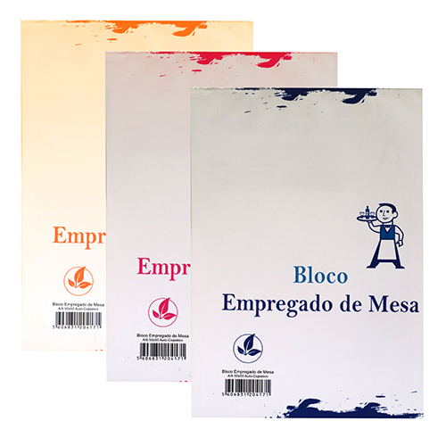 [CONS0014932] Bloco empregado de mesa auto-copiativo I A6 15x10,5cm