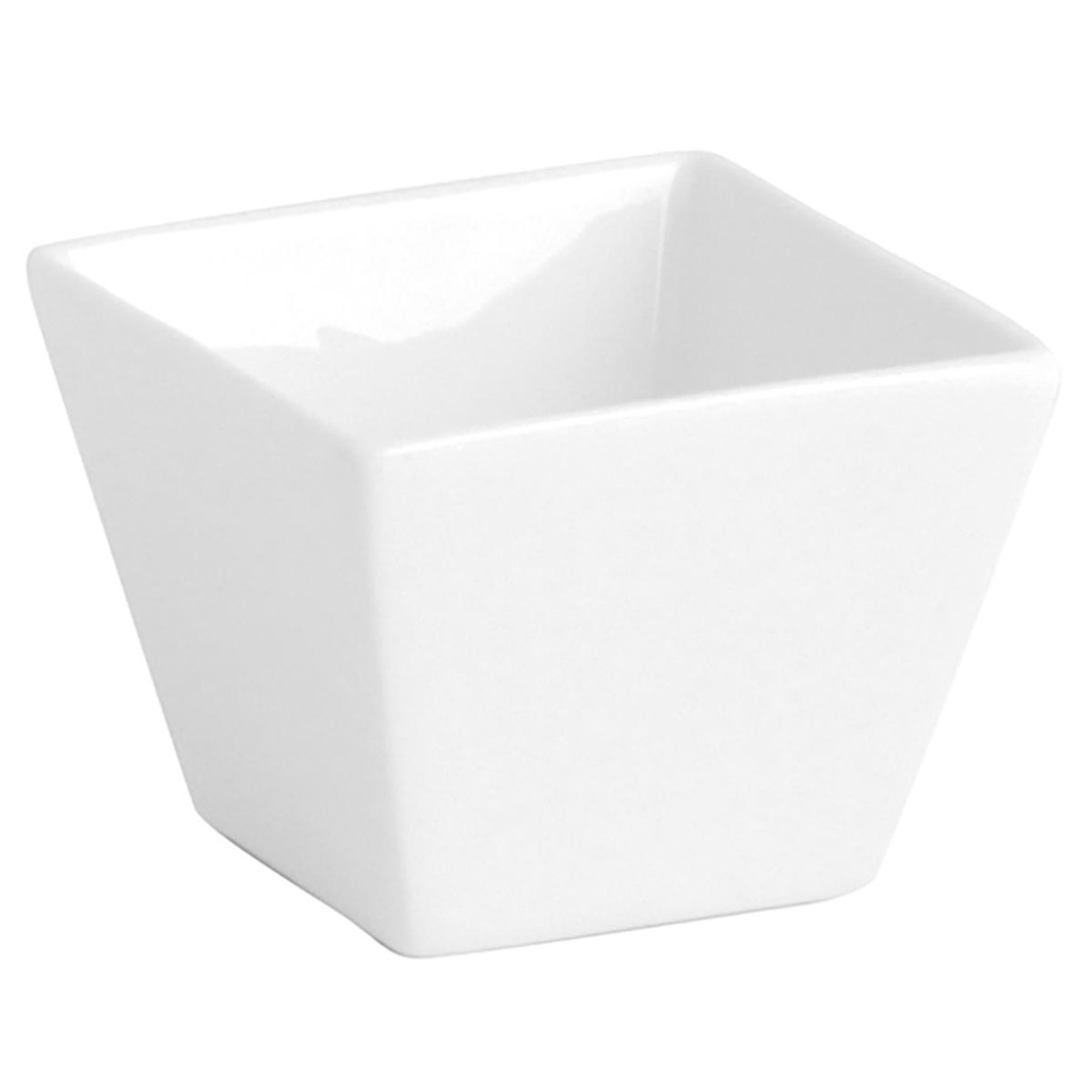 [ADIB0014999-7108049] Tigela quadrada em porcelana I medida: 7,5x7,5x6cm I Linha CHEF - QUID