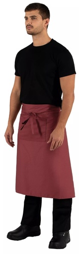 [P1414] Avental de cintura, 98cmx70cm (Bordeaux)