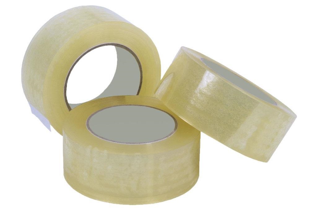 Fita cola adesiva transparente em polipropileno, 45 micras, medida: 48 mm x 66 metros (cópia)