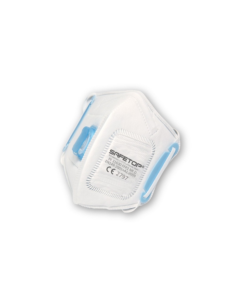 [SAFE15059-31700] Máscara dobrável vertical  válvula metal free FFP3 I SAFETOP