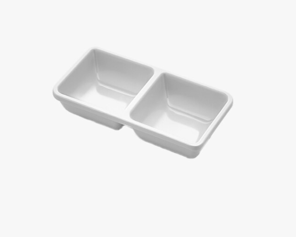 [MELA0015086-BR247] Travessa dupla branca em melamina I modelo. Avanos BR 247
