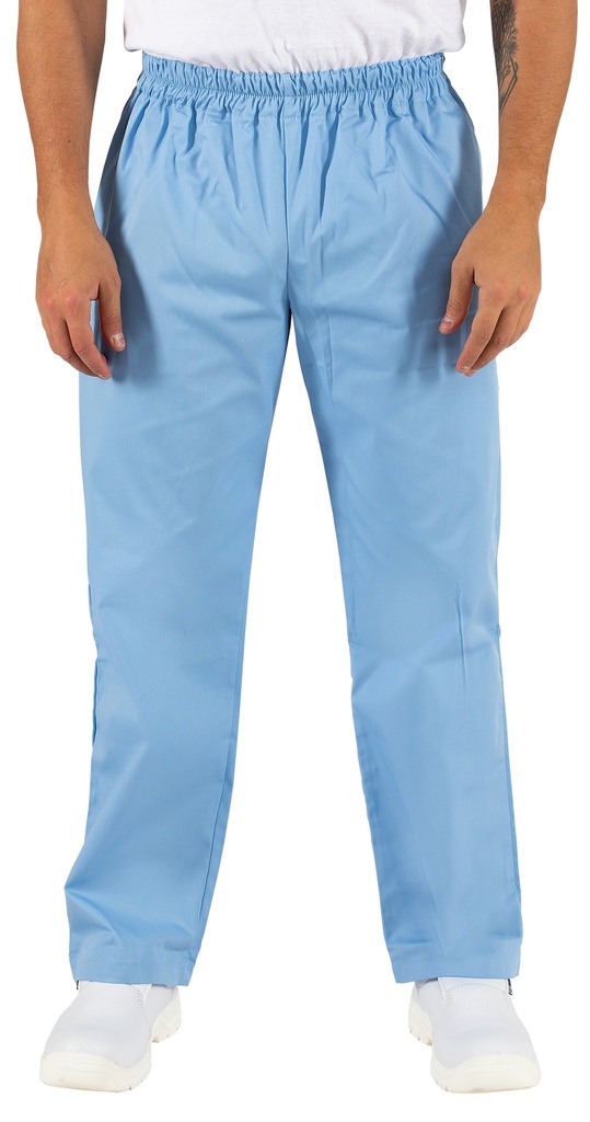 [P1436] CALÇA, sem bolsos com ajuste elástico (T-008) (Azul Bebé, XS)