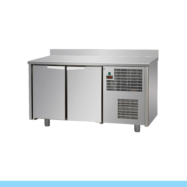 [ACTI0015492-TF02MID60AL] Bancada refrigerada de conservação em inox I Linha TECNODOM Série 600 GN 1/1 com 2 portas I Modelo: TF02MID60AL