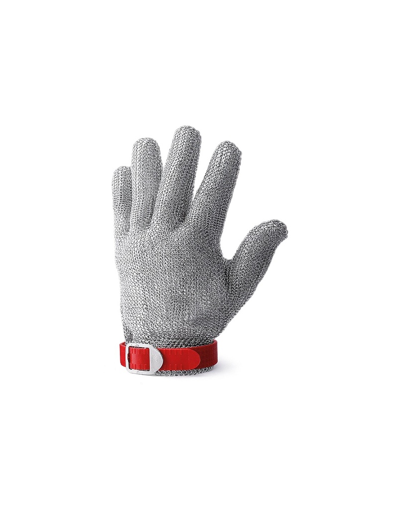 [SAFE0016025-G253NK-COTE] Luva malha de aço com alça de plástico I modelo: NK-COTE I SAFETOP (Tamanho 7 (S))